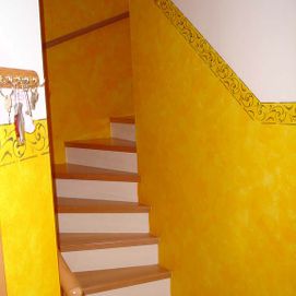 Treppenhaus nachher - Maler Pfister - Gals